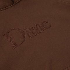 Dime Classic Logo Hoodie - Dark Brown