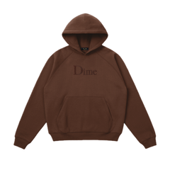 Dime Classic Logo Hoodie - Dark Brown