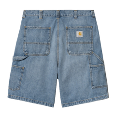 Carhartt WIP Single Knee Short - Blue Burst Washed