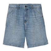 Carhartt WIP Single Knee Short - Blue Burst Washed