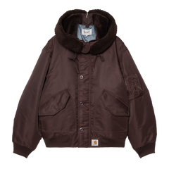 Carhartt WIP Hooded Oltera Bomber - Palisander/Angelite