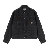 Carhartt WIP Belmar Snake Camo Jacket - Black Heavy Stone Wash