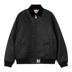 Carhartt WIP Santa Fe Alumni Jacket - Black/Scarlet