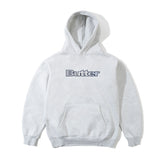 Butter Goods Stripe Logo Applique Hoodie - Ash