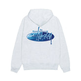 Stussy Wave Oval Hoodie - Ash Heather