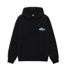 Stussy Wave Oval Hoodie - Black