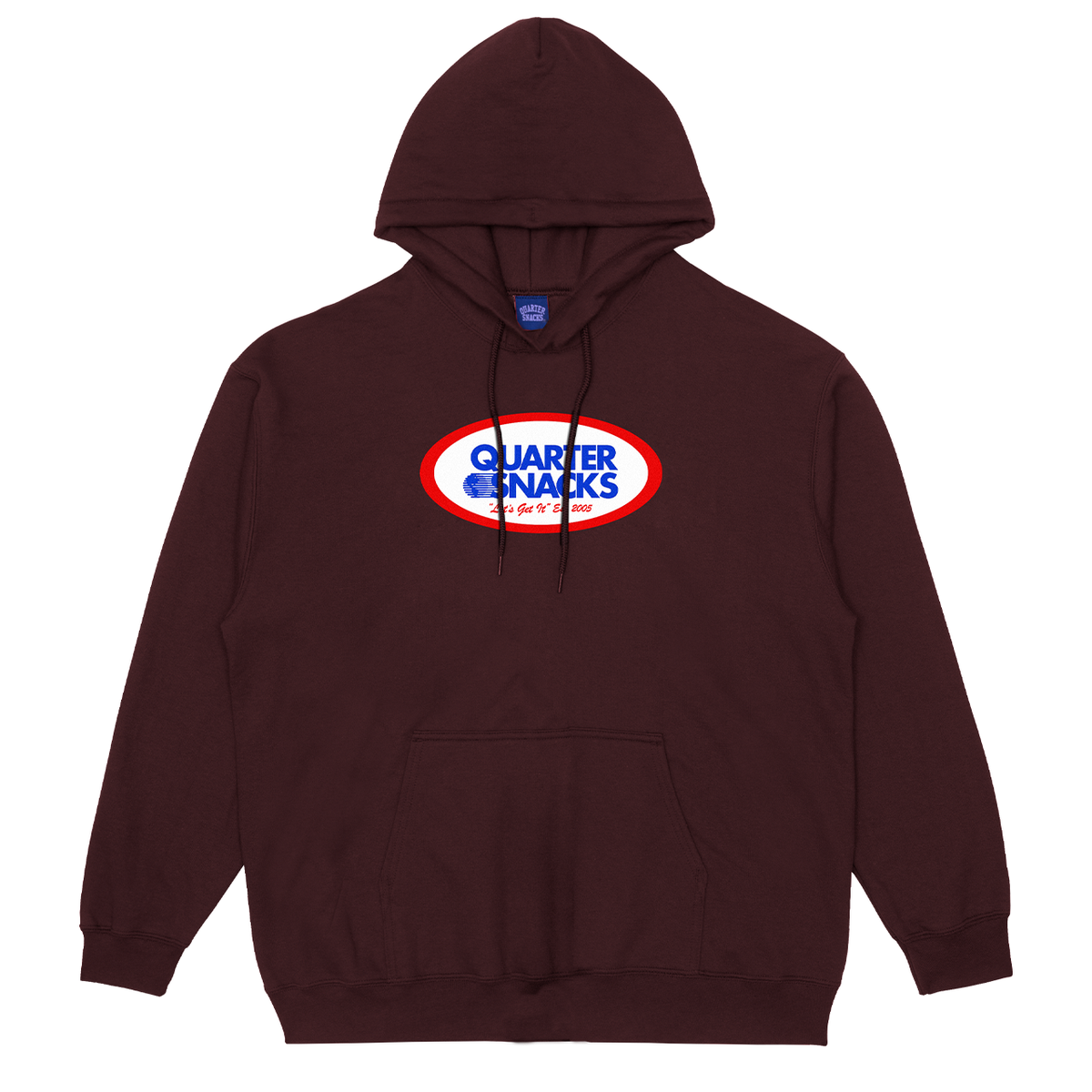 Quartersnacks Oval Hoodie - Maroon