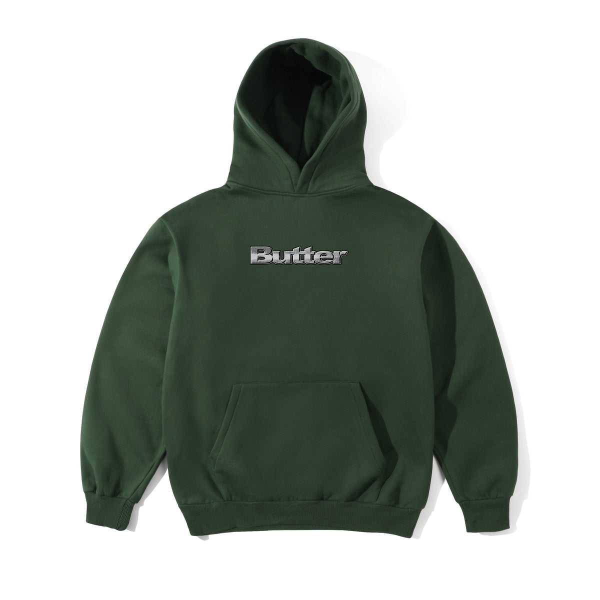 Butter Goods Alloy Logo Hoodie - Bottle Green