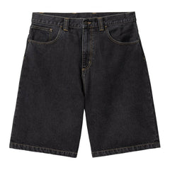 Carhartt WIP Brandon Short - Black Stone Washed
