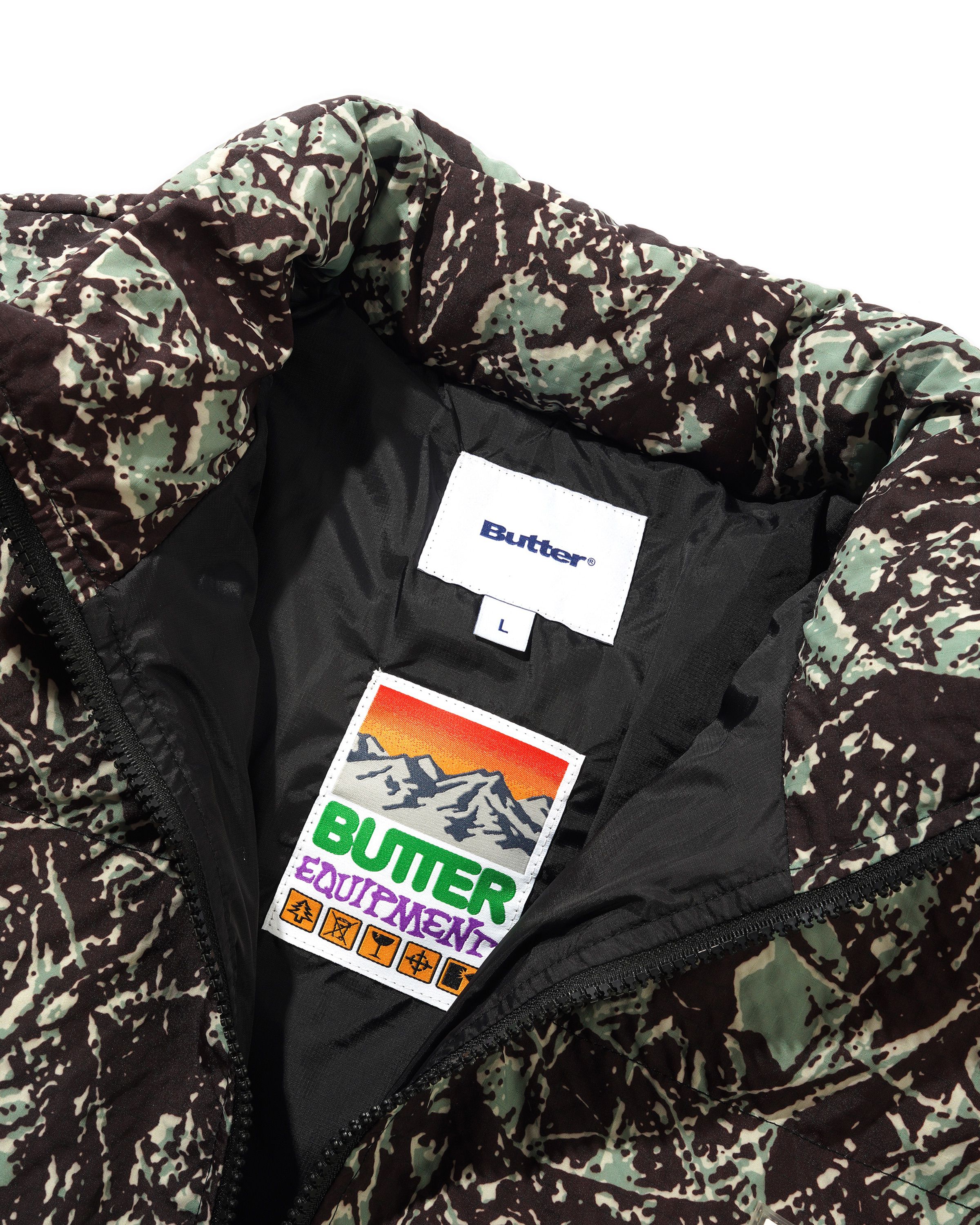 Butter Goods Endure Puffer Jacket - Woods Camo