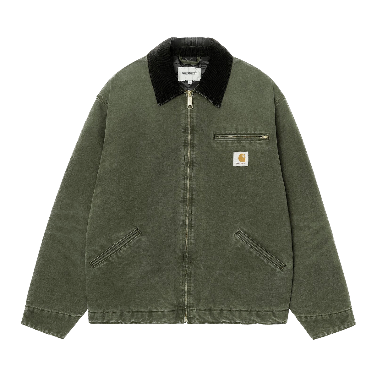 Carhartt WIP OG Detroit Jacket - Olive/Black Stone Canvas