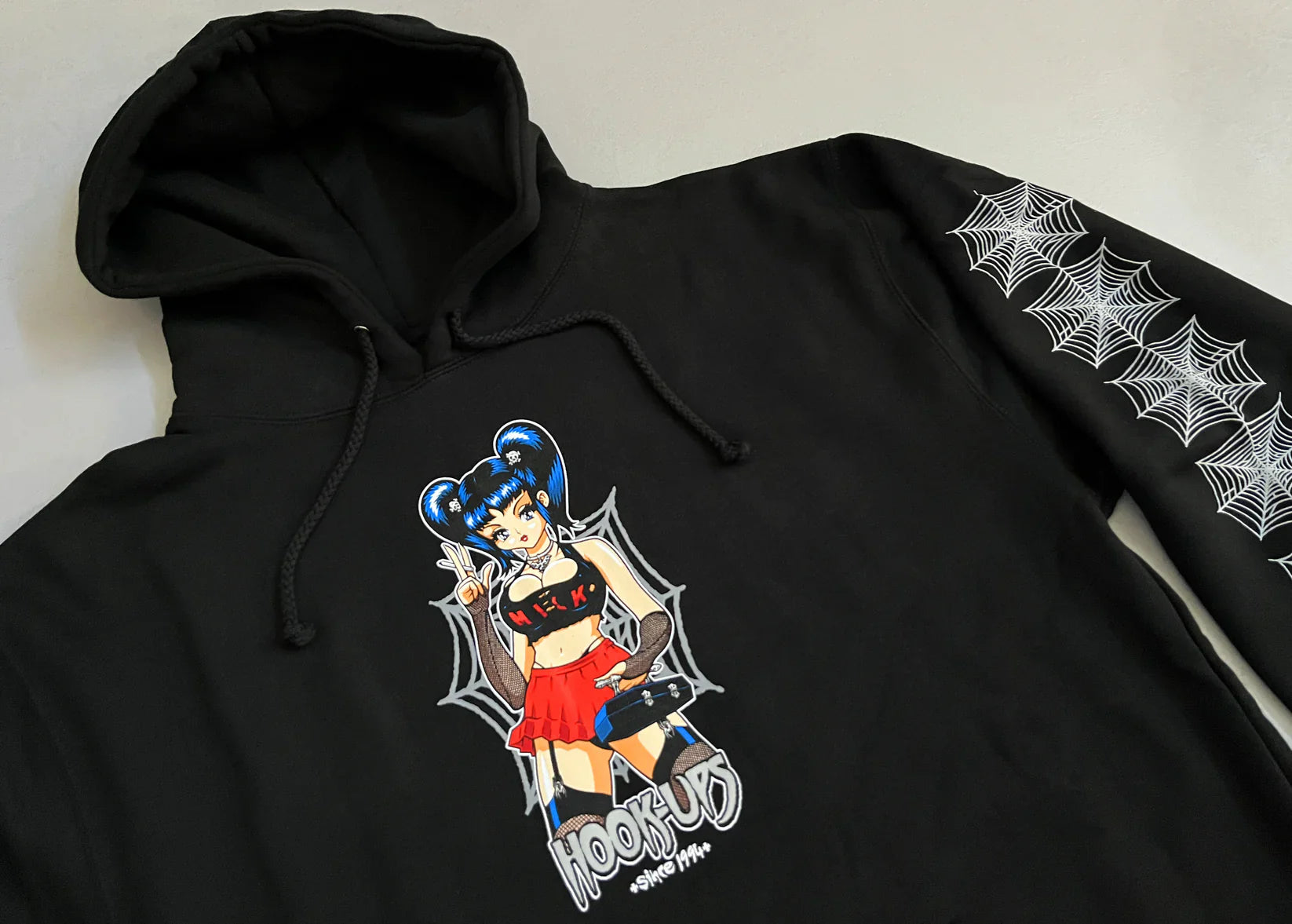 Hook-Ups Raven Hoodie - Black