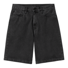 Carhartt WIP Landon Short - Black Stone Washed