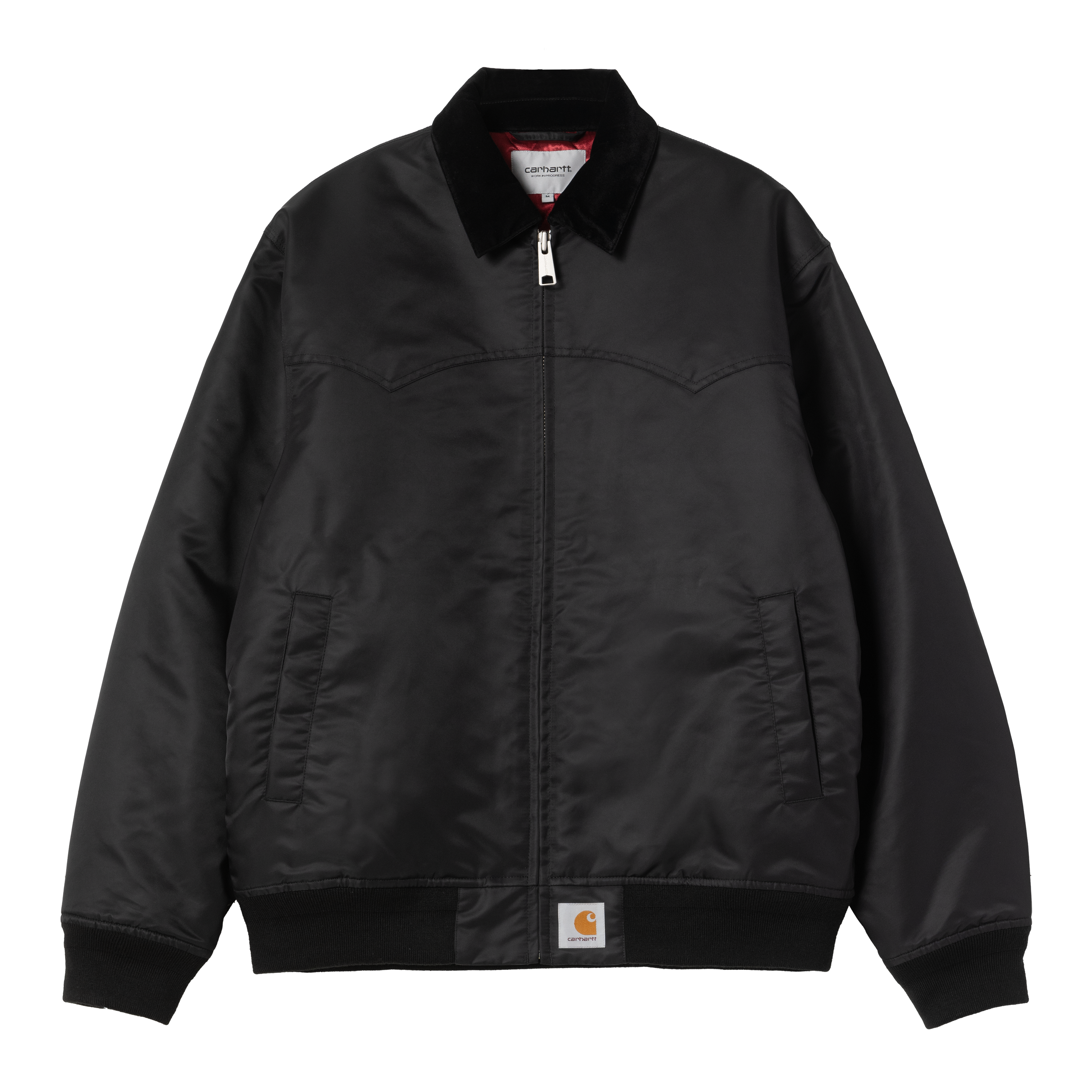 Carhartt WIP Santa Fe Alumni Jacket - Black/Scarlet