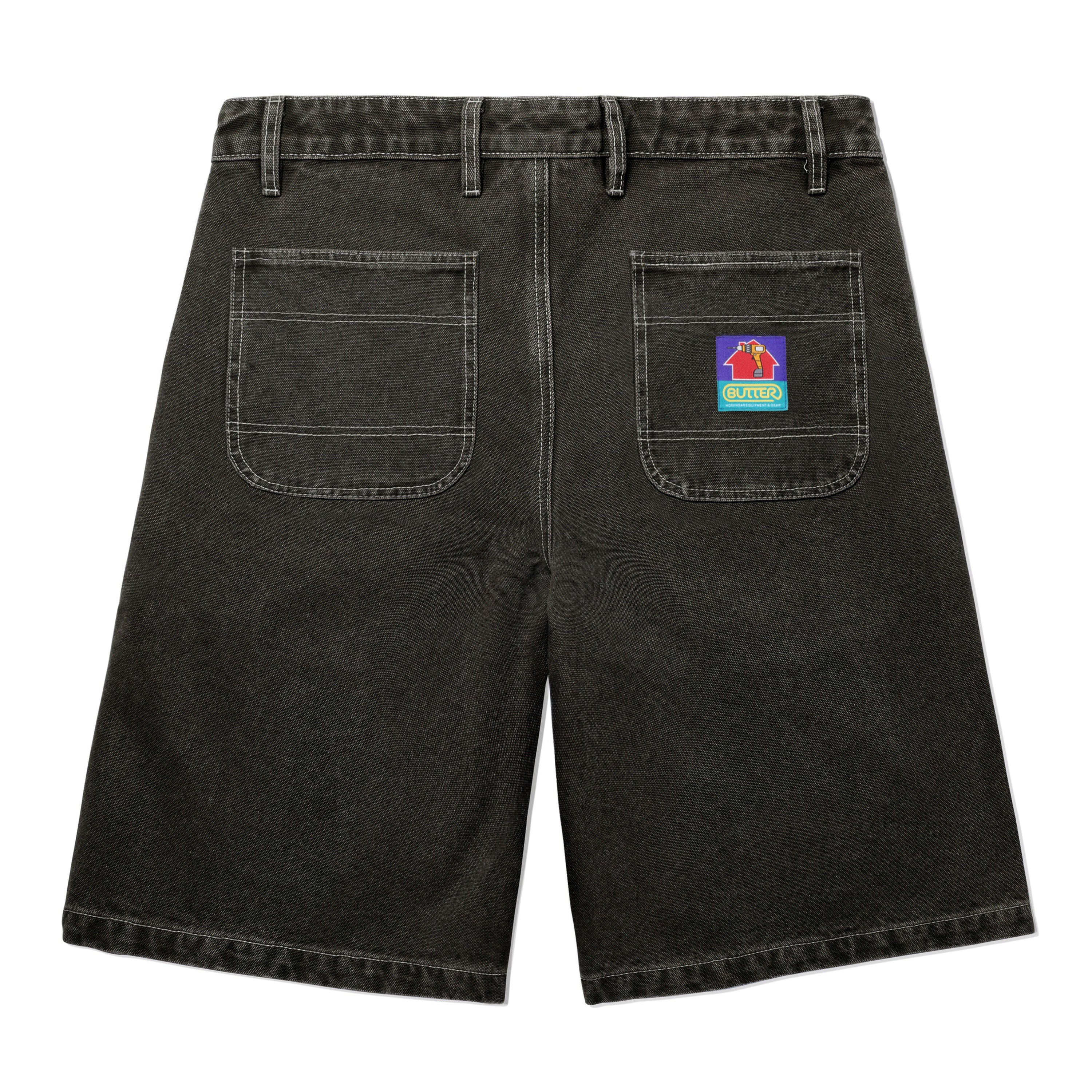 Butter Goods Work Shorts - Washed Black