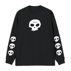 Zero Multi Skull Longsleeve Tee - Black