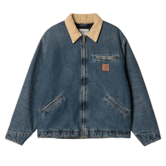 Carhartt WIP OG Detroit Jacket - Blue/Dusty Hamilton Brown (Worn Used Wash)